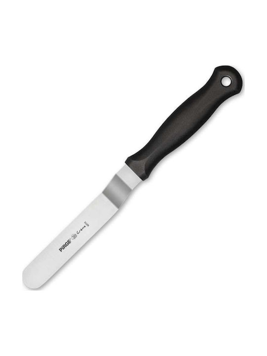Set 5 Cuțite Pentru Patiserie Spatule + Toc Crem Oțel Inoxidabil Mânere Negre Din Plastic