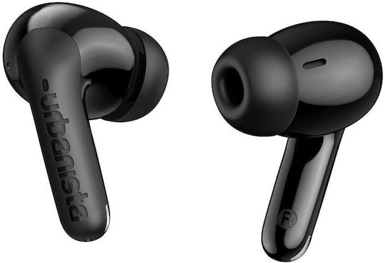 Urbanista Palermo In-ear Bluetooth Handsfree Ακουστικά με Αντοχή στον Ιδρώτα και Θήκη Φόρτισης Μαύρα