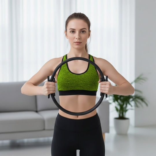 Inel Fitness Exerciții Zola Mânere Ergonomice Tonifiere Creșterea Rezistenței 38 Cm Gri
