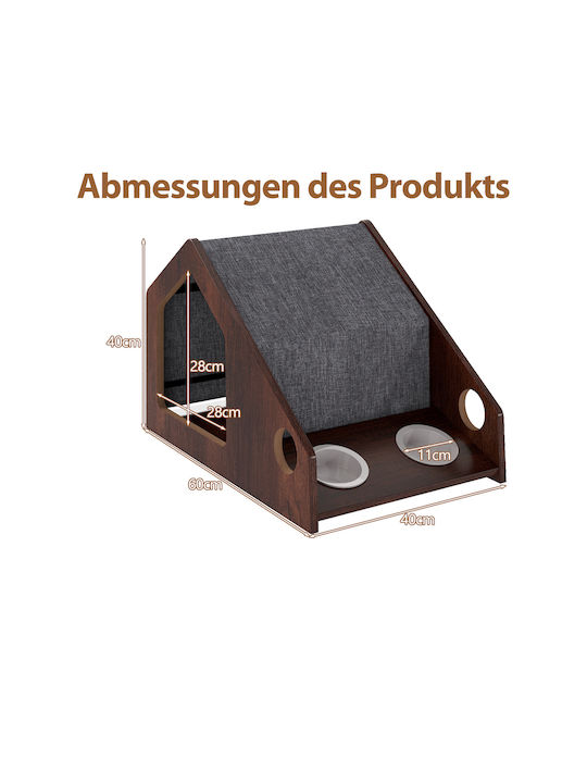 Costway Kratzbaum Braun 28x28cm
