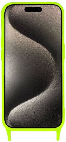Umschlag Rückseite Silikon mit Band Mehrfarbig (iPhone 15 Plus / 16 Plus)