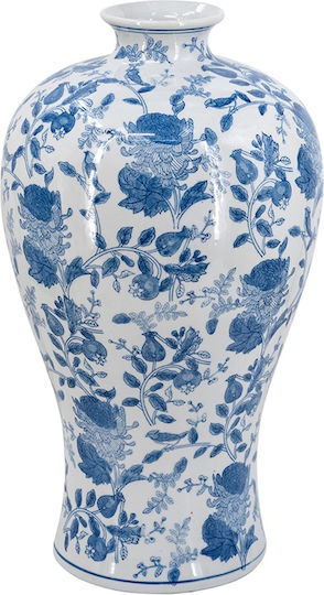 Artekko Βάζο Πορσελάνης Melania Λευκό Φ33xΥ61cm
