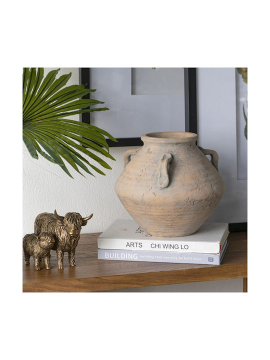 Artekko Decorative Vase Orange 25x22.5x25cm