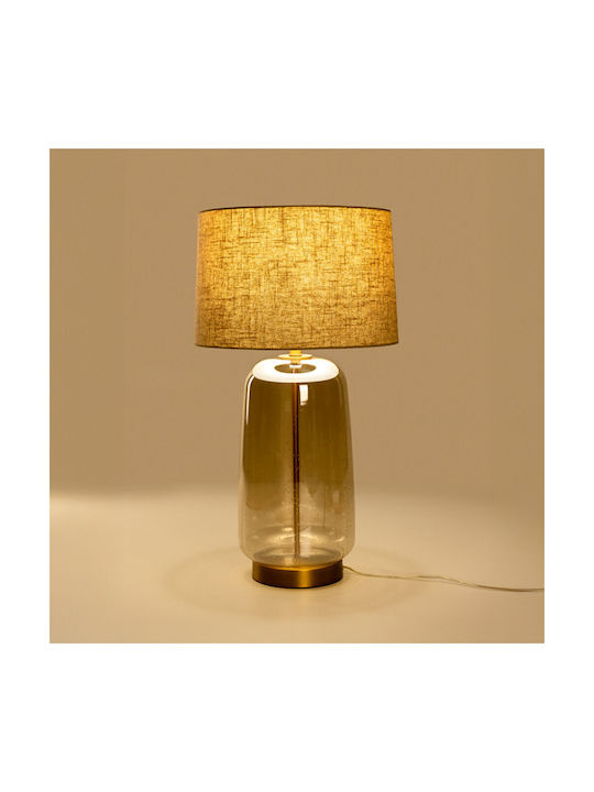 InTheBox Glass Table Lamp LED with Honey Shade and Base