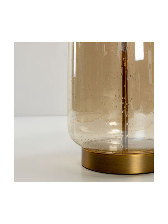 InTheBox Glass Table Lamp LED with Honey Shade and Base