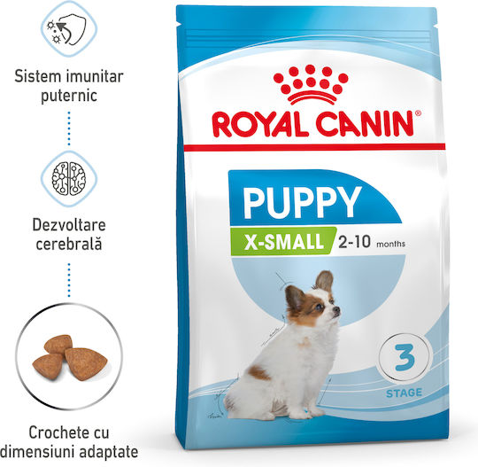 Royal Canin Puppy X-Small 0.50kg Ξηρά Τροφή για Κουτάβια Μικρόσωμων Φυλών με Πουλερικά και Ρύζι