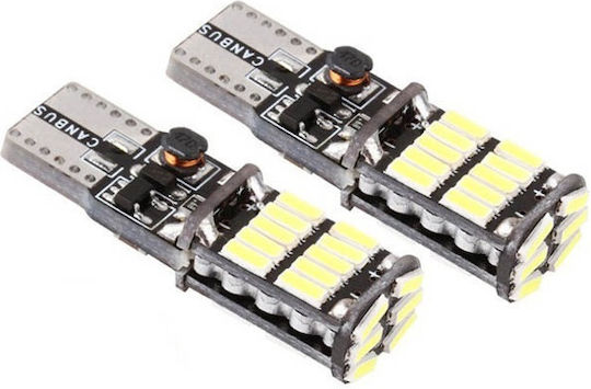 Auto Gs Lamps Car T10 / W5W / W2.1X9.5D Canbus LED White 12V 2pcs