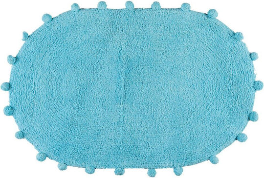 Beauty Home Бански килим Правоъгълена 3282-ΣΙΕΛ-50Χ80 Sky Blue 50x80бр