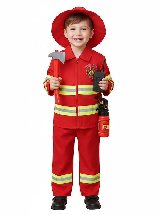Kinder Karnevalskostüm Feuerwehrmann Zubehör