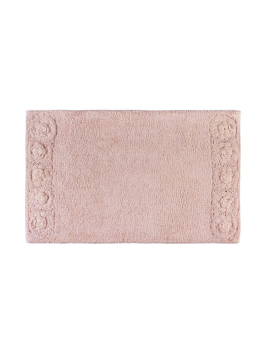 Beauty Home Πατάκι Μπάνιου Βαμβακερό 3280-ΣΙΕΛ-50Χ80 Σιέλ 50x80εκ.