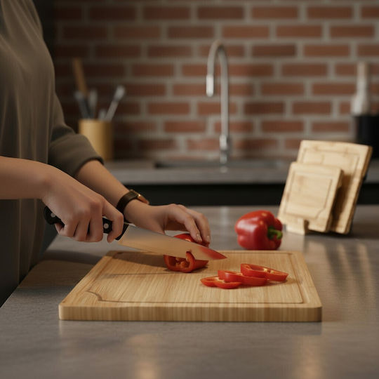 Σετ Επιφάνεια Κοπής από Μπαμπού 38x25cm Σετ Επιφάνεια Κοπής από Μπαμπού 38x25cm