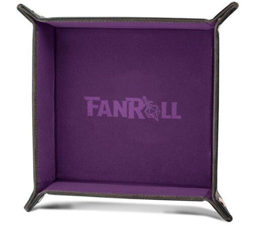 Fanroll Folding Dice Tray Velvet Purple