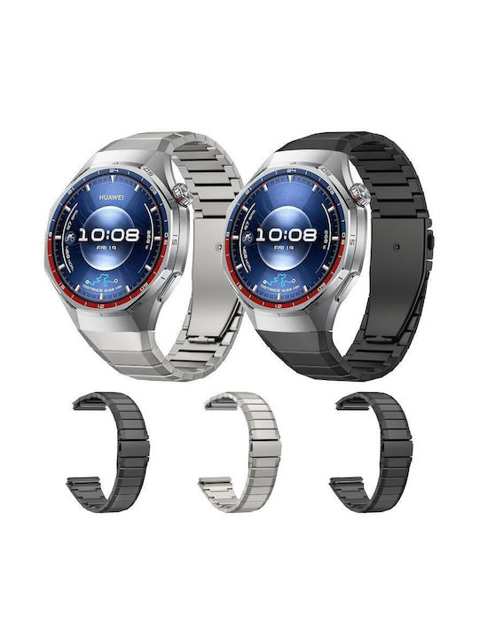 Λουράκι Κράμα Τιτανίου Huawei Watch Gt 6 Pro Πτυσσόμενη Αγκράφα Γκρι Τιτανίου