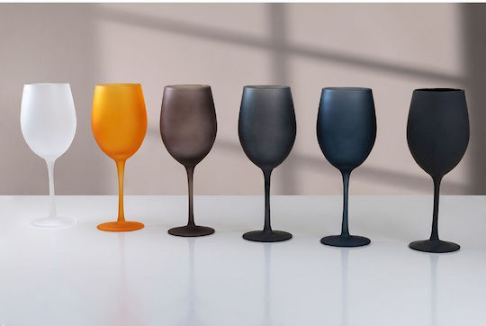 Villa D'Este Glass Water Glasses Set 650ml 6 Pieces