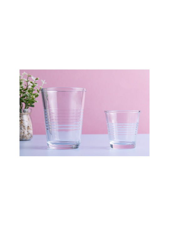 Villa D'Este Set of Glasses Liqueur/Ouzo / Water made of Glass 90ml 6pcs