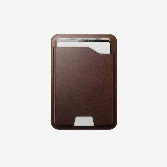 Nomad MagSafe Θήκη Καρτών Horween σε Καφέ χρώμα