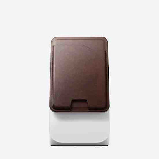 Nomad MagSafe Θήκη Καρτών Horween σε Καφέ χρώμα