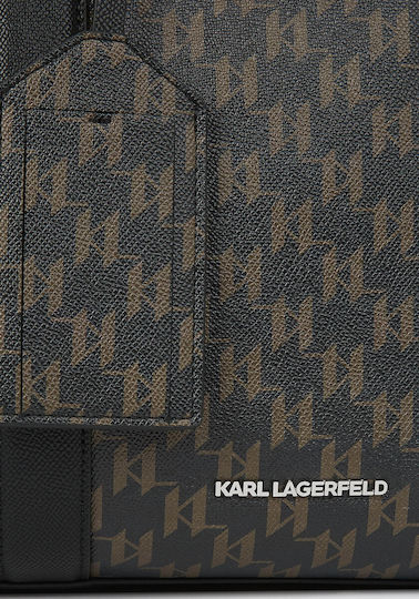 Karl Lagerfeld Σακ Βουαγιάζ Πλάτης Μαύρο Υφασμάτινο