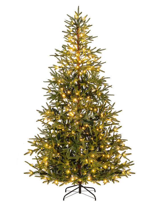 Christmas Tree 210cm with 890 Branches and with LED Lighting White