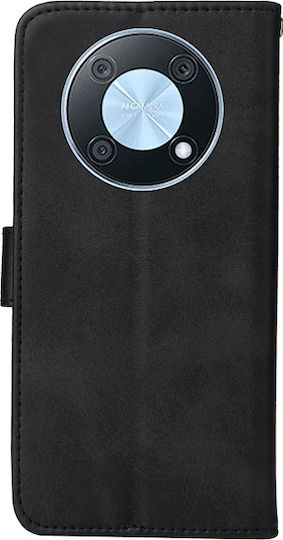 Folding Back Cover Leather Black (Huawei Nova Y90 / Honor 50 Pro)