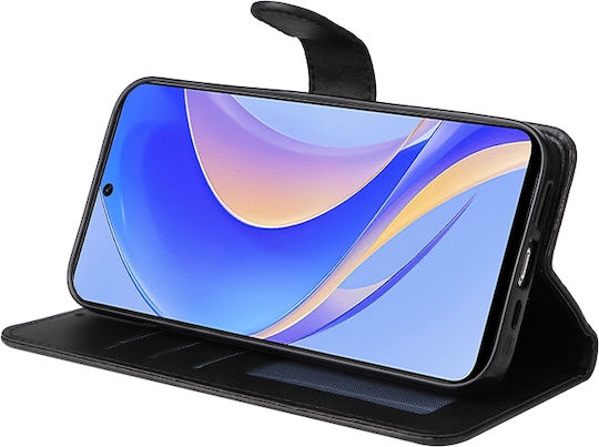 Folding Back Cover Leather Black (Huawei Nova Y90 / Honor 50 Pro)