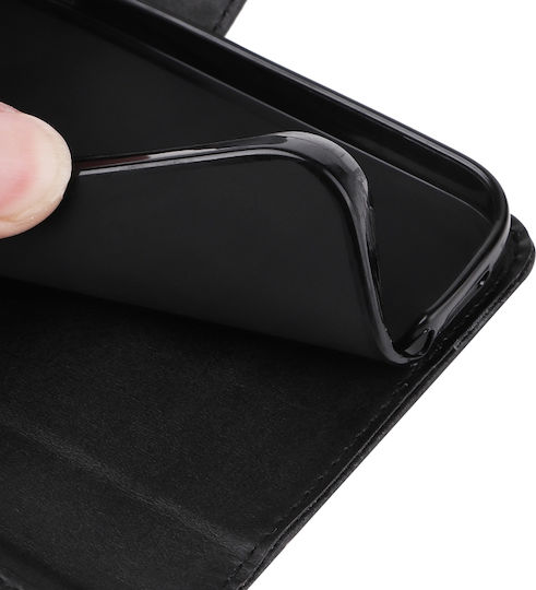 Folding Back Cover Leather Black (Huawei Nova Y90 / Honor 50 Pro)