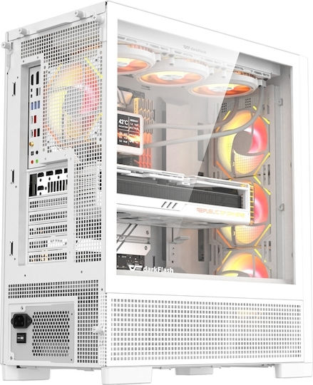 Darkflash AIRNOVA Gaming Midi Tower Κουτί Υπολογιστή με ARGB Φωτισμό Λευκό