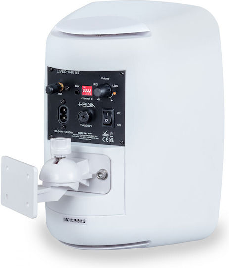Helvia Liveo 640 Btwt Paar Aktiv Installationslautsprecher 6.5" 2-Wege Bluetooth-Empfänger 25W RMS/8h Weiße