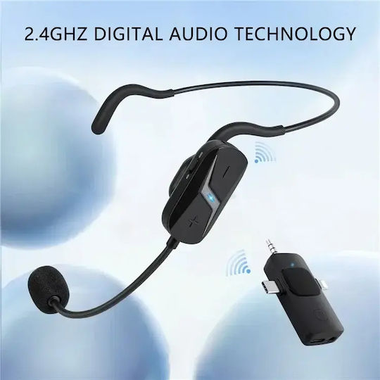 Andowl MIC80 Ασύρματο Μικρόφωνο Κεφαλής Δημοσιογραφικό