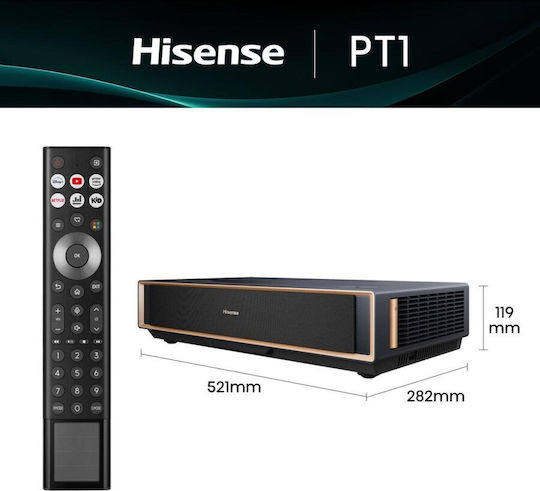 Hisense PT1 Projector DLP με Wi-Fi και Ενσωματωμένα Ηχεία