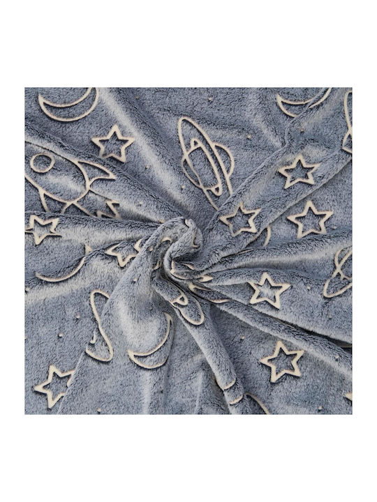 Heinner Κουβέρτα Fleece Διπλή 200x220εκ. Space