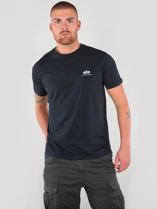 Basic Small Logo T-shirt Navy Μπλε