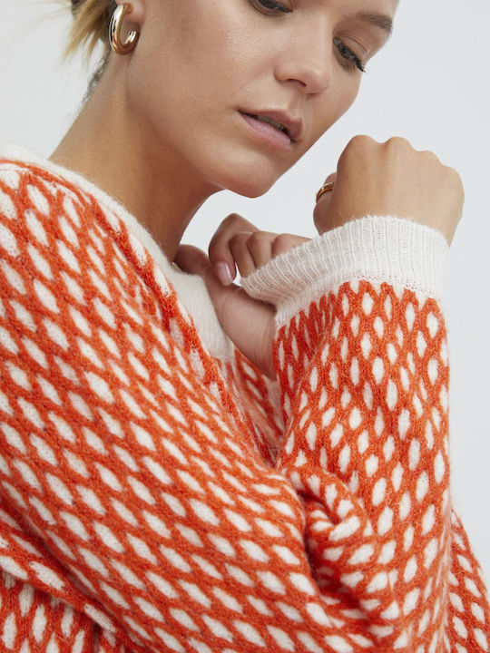 Kamara Women's Long Sleeve Sweater Orange