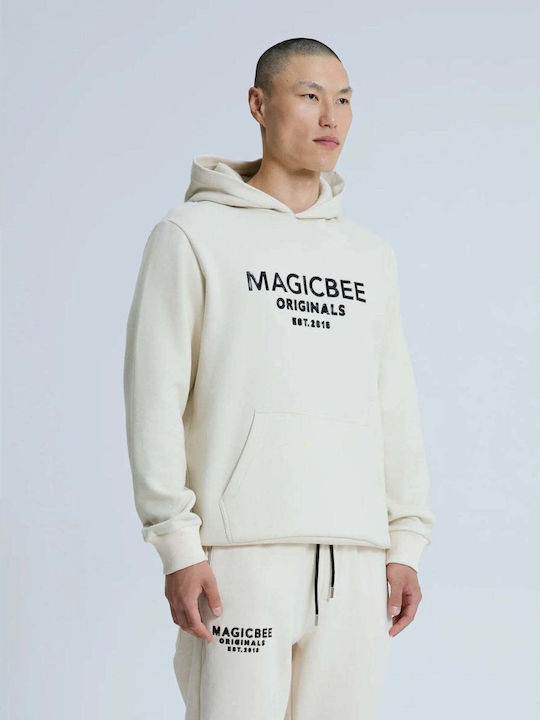 Sweatshirt with Hood Beige