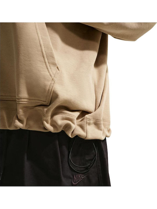 Sportswear Club Sweatshirt with Hood Beige