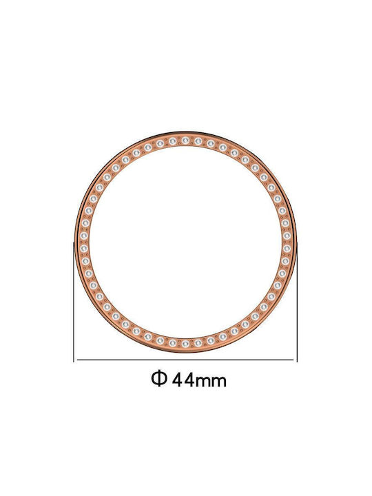 Protecție Husă Acoperire Unic Rând Diamante Xiaomi Watch S4 41mm Rose Gold