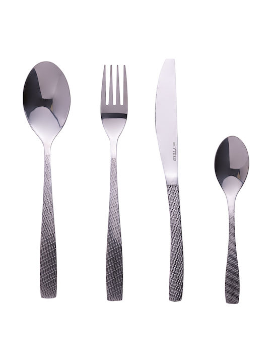 Galileo Cutlery Set Stainless Silver 24pcs