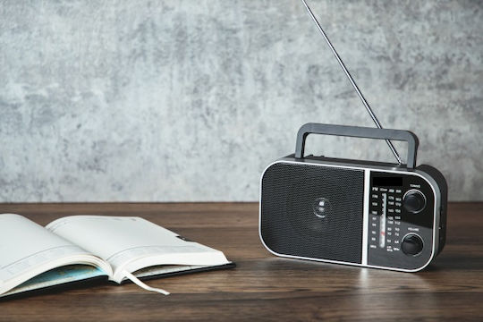 Cmik MK-251BT Tabletop Radio Rechargeable with Bluetooth and USB Black