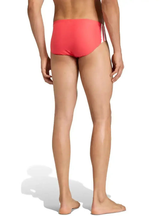 3-stripes Men's Swimwear Slip Red Striped