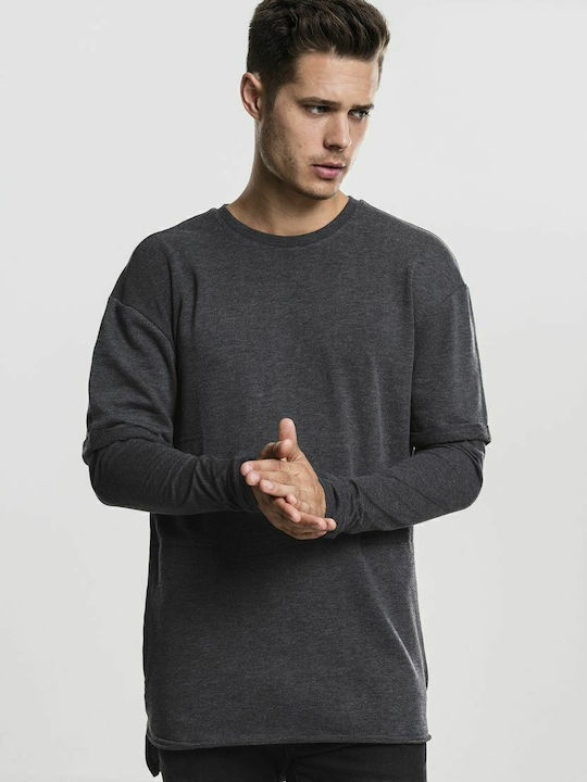 Terry Crew Long Sleeve Blouse Charcoal