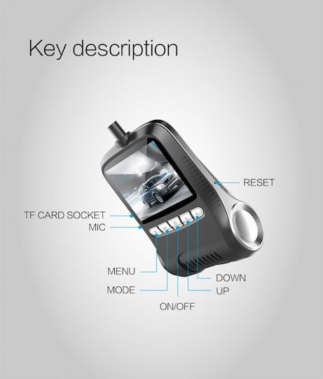 Car Video Camera Dvr Kl501 Fullhd Nt96658 Night Vision Wifi App Android Ios 170° Angle
