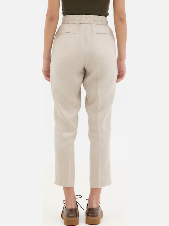 Trousers in Relaxed Fit Beige