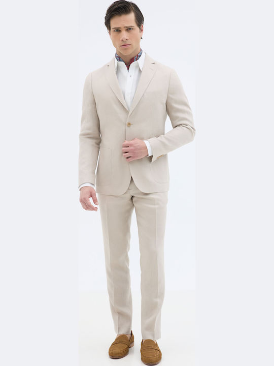 Herrenhosen Slim Passform Beige