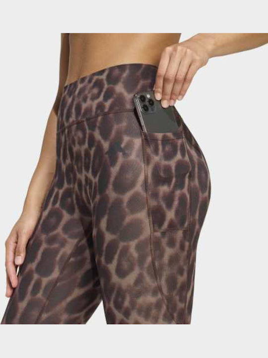 Optime Essentials Schulung Frauen Gekürzt Leggings Leopard