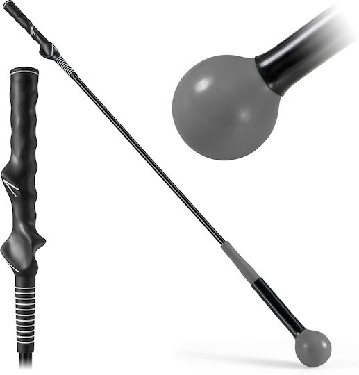 Costway Training Golf Tool 100cm Weighted Head Grip Rhythm Flexibility Balance Grey Sp38642hs
