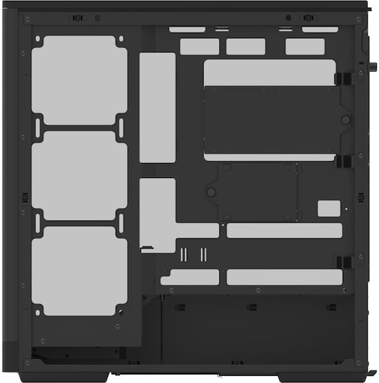 Aerocool D520A Gaming Midi Tower Κουτί Υπολογιστή με Πλαϊνό Παράθυρο Μαύρο