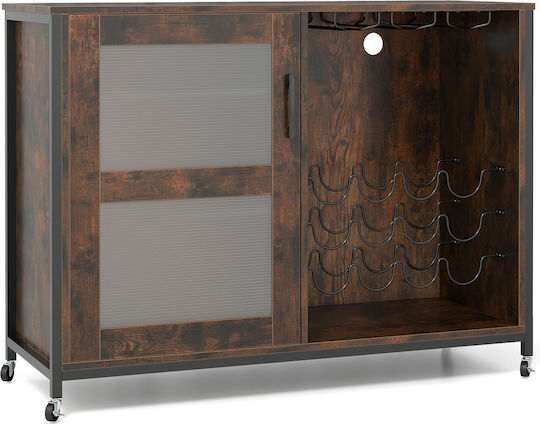 Floor Cabinet Ρουστίκ Καφέ 81x40x40cm
