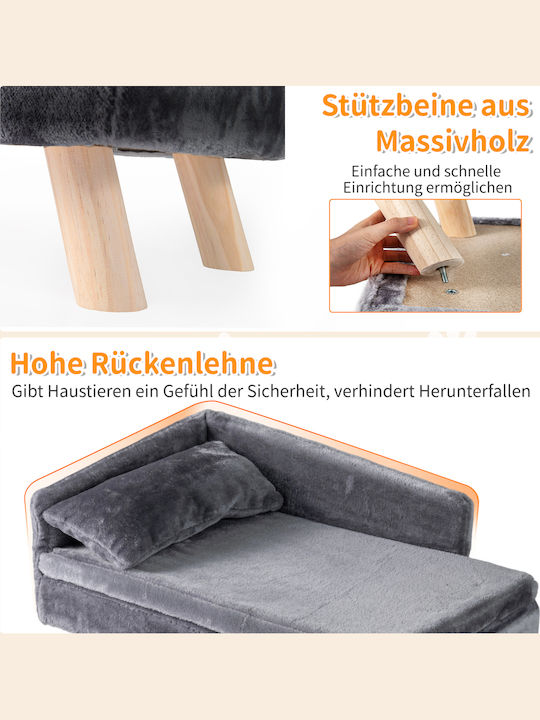 Costway Loft Bed Pat pentru câini Gri 40x43cm.
