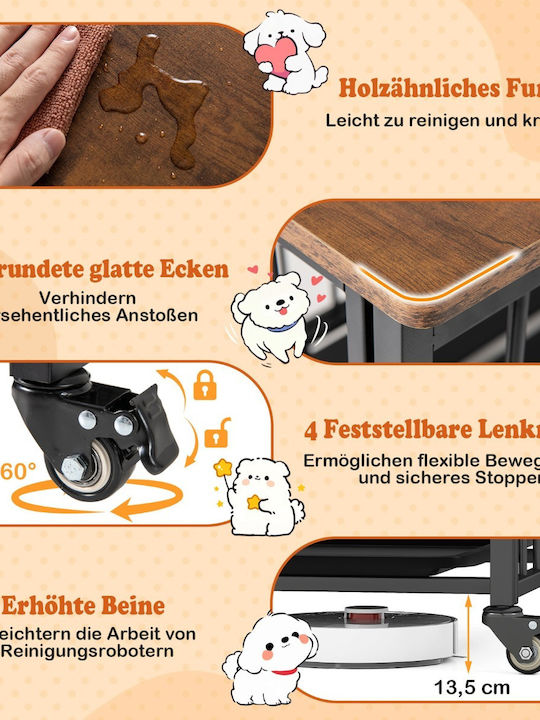Costway Häuser für Hunde Braun