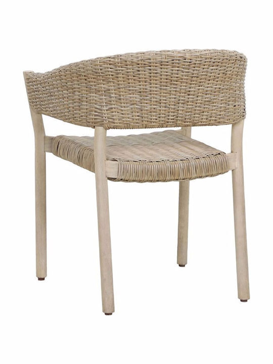 Scaun de exterior Lemn Sumatra Physics 4buc 64x57x78cm